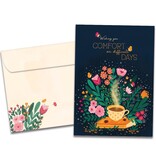 Comfort Wish Support & Encouragement Greeting Card (blank inside)