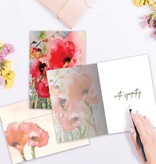Floral Watercolor Sympathy Greeting Card