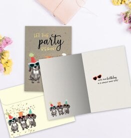 Party Dogs Birthday Greeting Card
