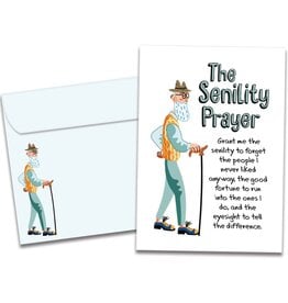 The Senility Prayer Birthday Greeting Card