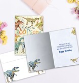 Roarsome Dinosaurs Birthday Greeting Card