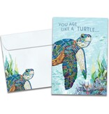 Graceful Turtle Birthday Greeting Card