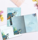 Graceful Turtle Birthday Greeting Card