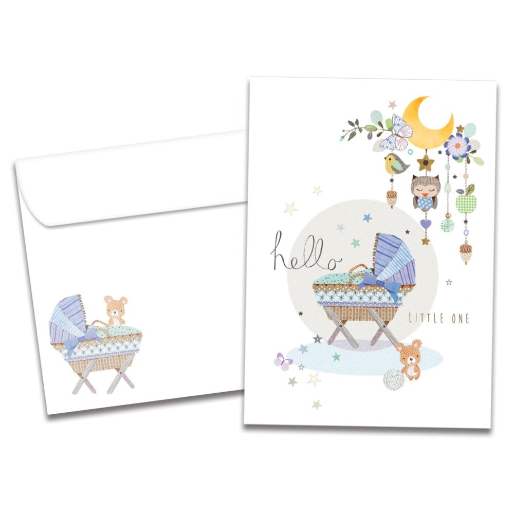 Hello Little One New Baby Greeting Card