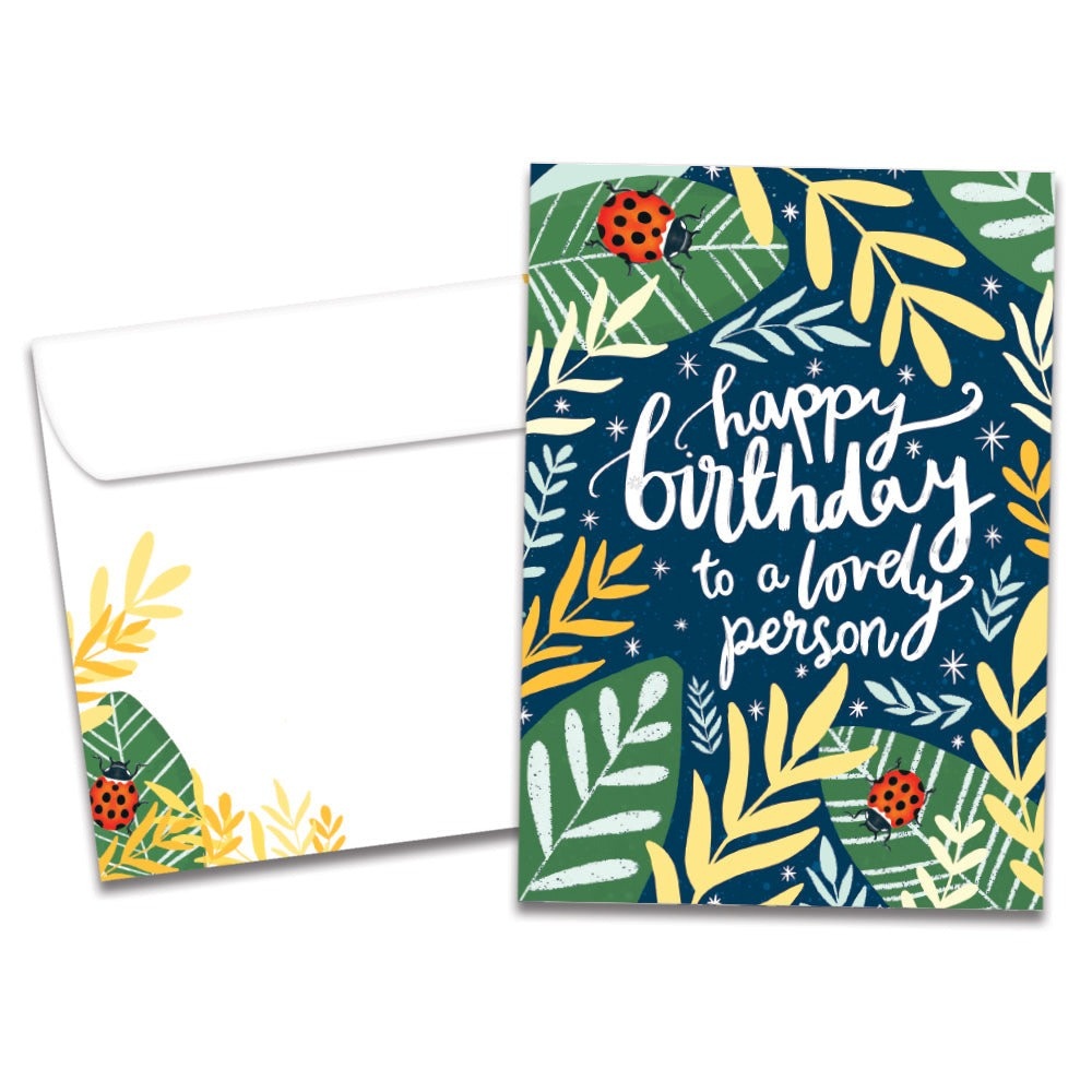 Wonderful Ladybugs Birthday Greeting Card