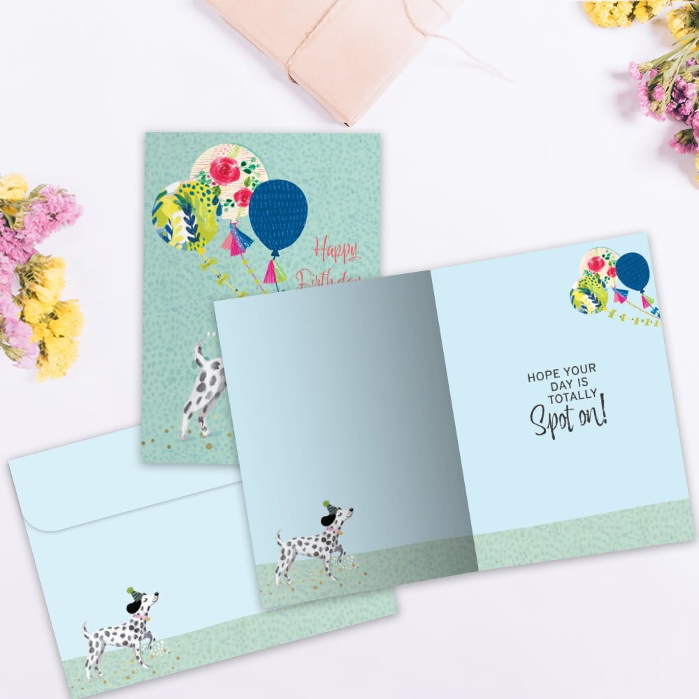 Spot On Dog Birthday Greeting Card