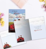 All These Miles Anniversary Greeting Card