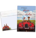 All These Miles Anniversary Greeting Card
