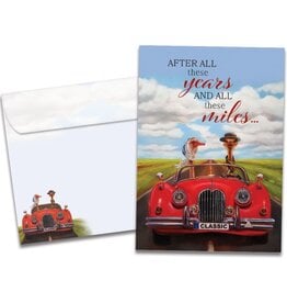 All These Miles Anniversary Greeting Card