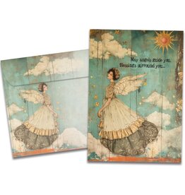 Angels and Blessings Support & Encouragement Greeting Card