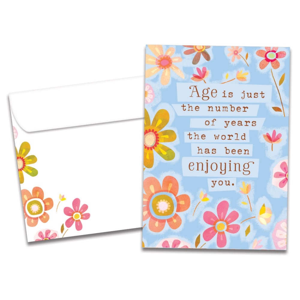 The World Enjoys You Birthday Greeting Card