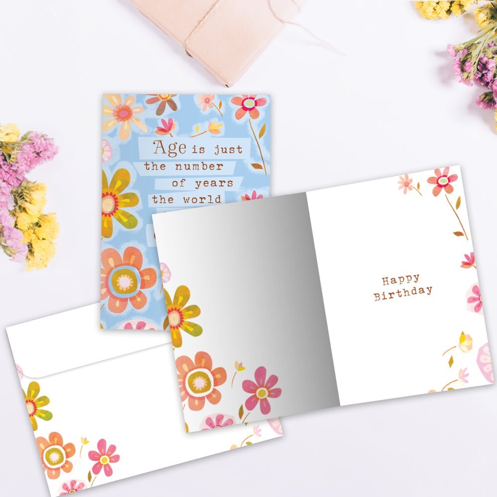 The World Enjoys You Birthday Greeting Card