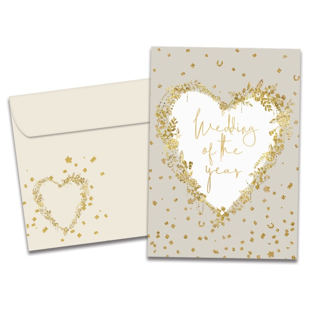 Just the Beginning Wedding Greeting Card