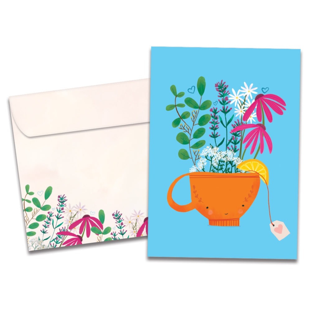 Feel Better Tea Get Well Greeting Card