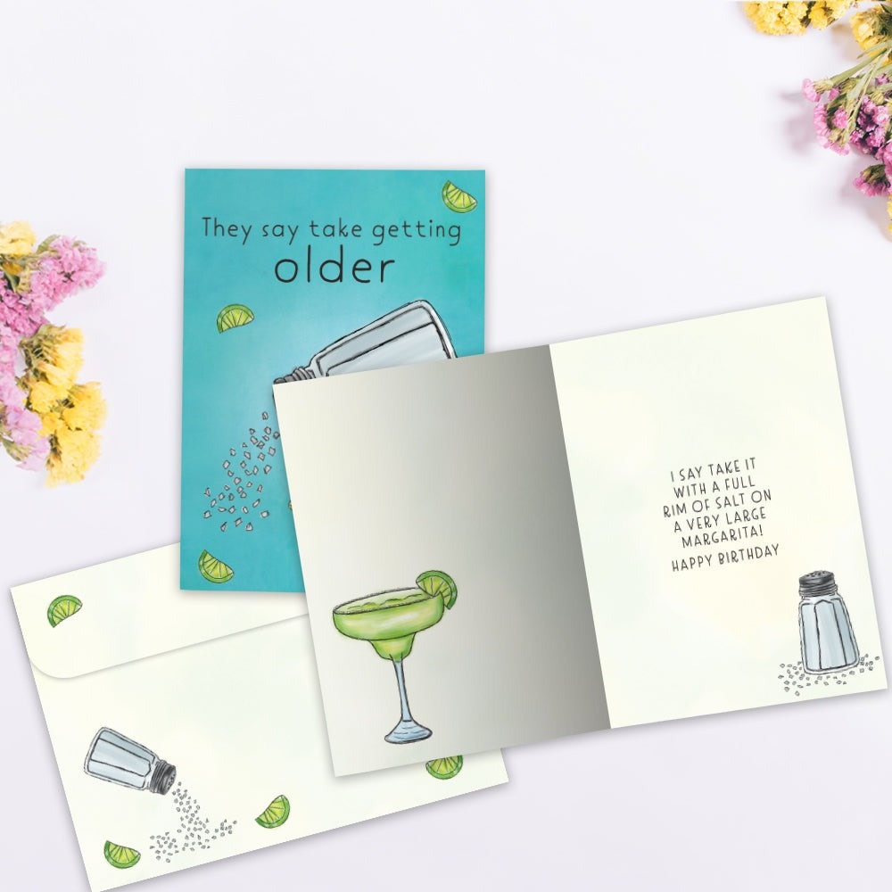 Salt and Lime Birthday Greeting Card