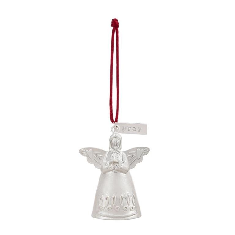 Demdaco Mini Bell Angel Ornament - Pray