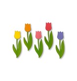 Roeda Studio Rainbow Tulip Magnets S/5