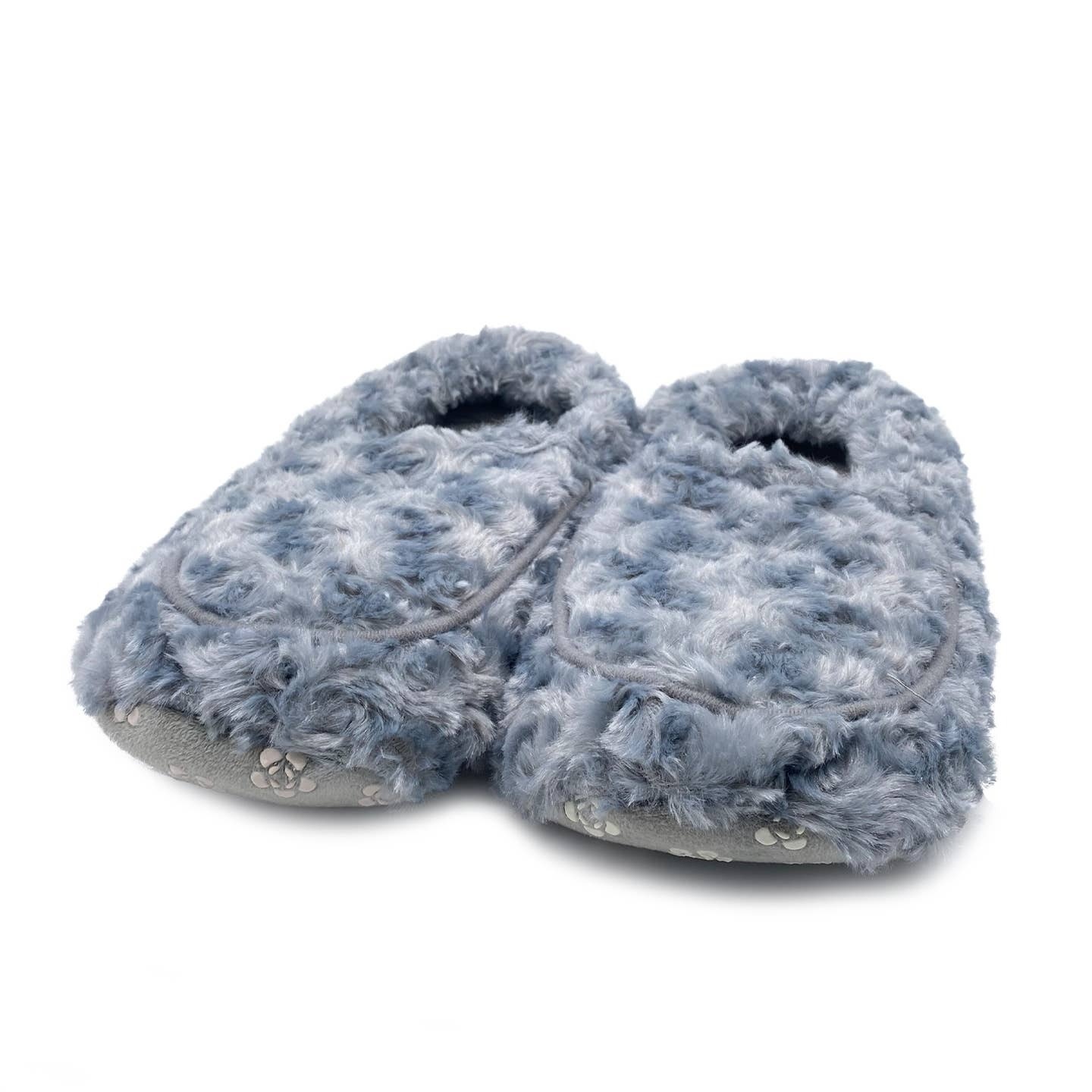 Warmies Curly Gray Warmies Slippers