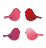 Roeda Studio Love Bird Magnets S/4, Valentine's Decor, Wedding Gift
