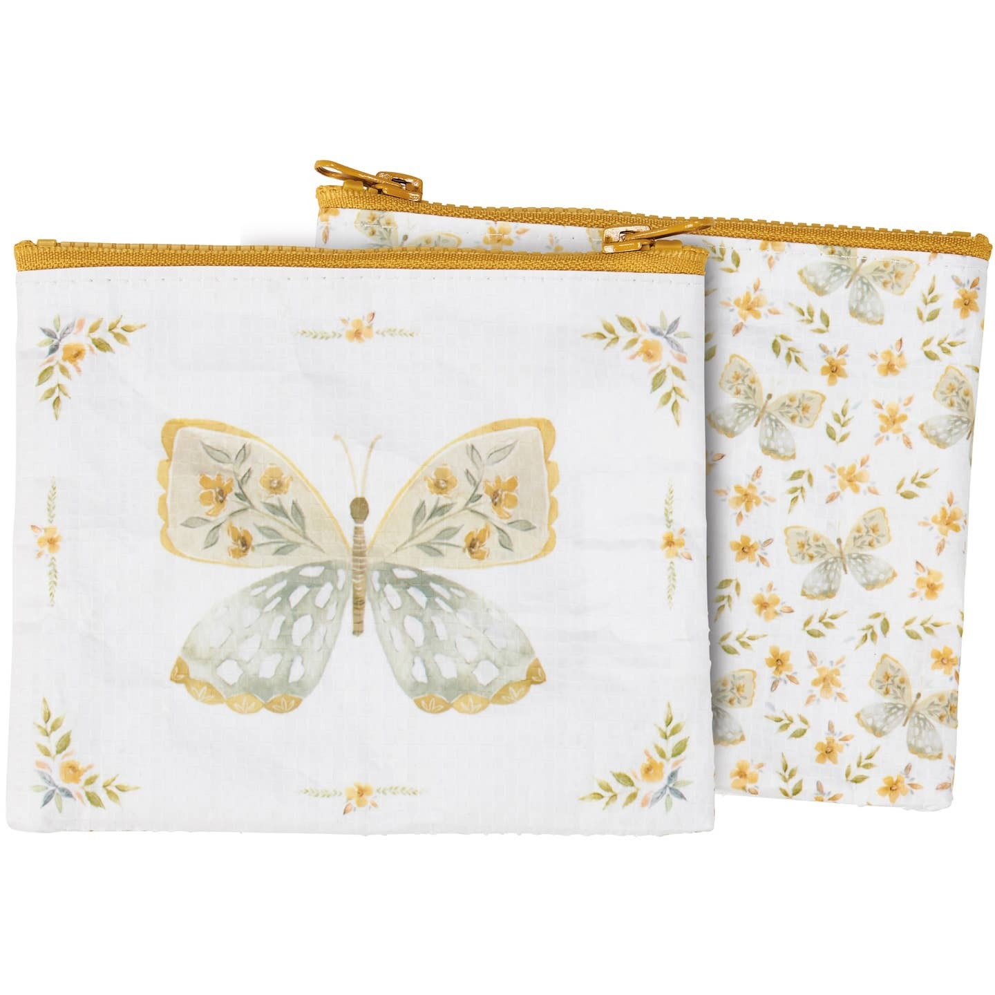Primitives by Kathy PBK Yellow Butterfly Zipper Pouch