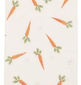 Mudpie Carrot Embroidered Towel.