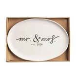 Mudpie Mr. & Mrs. 2026 Platter.
