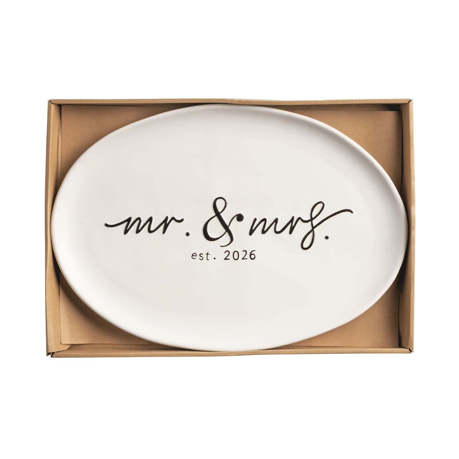 Mudpie Mr. & Mrs. 2026 Platter.