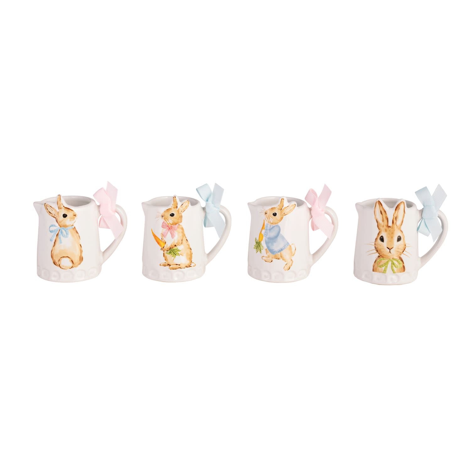Mudpie Bunny Bud Vase/Mini Pitcher (various).