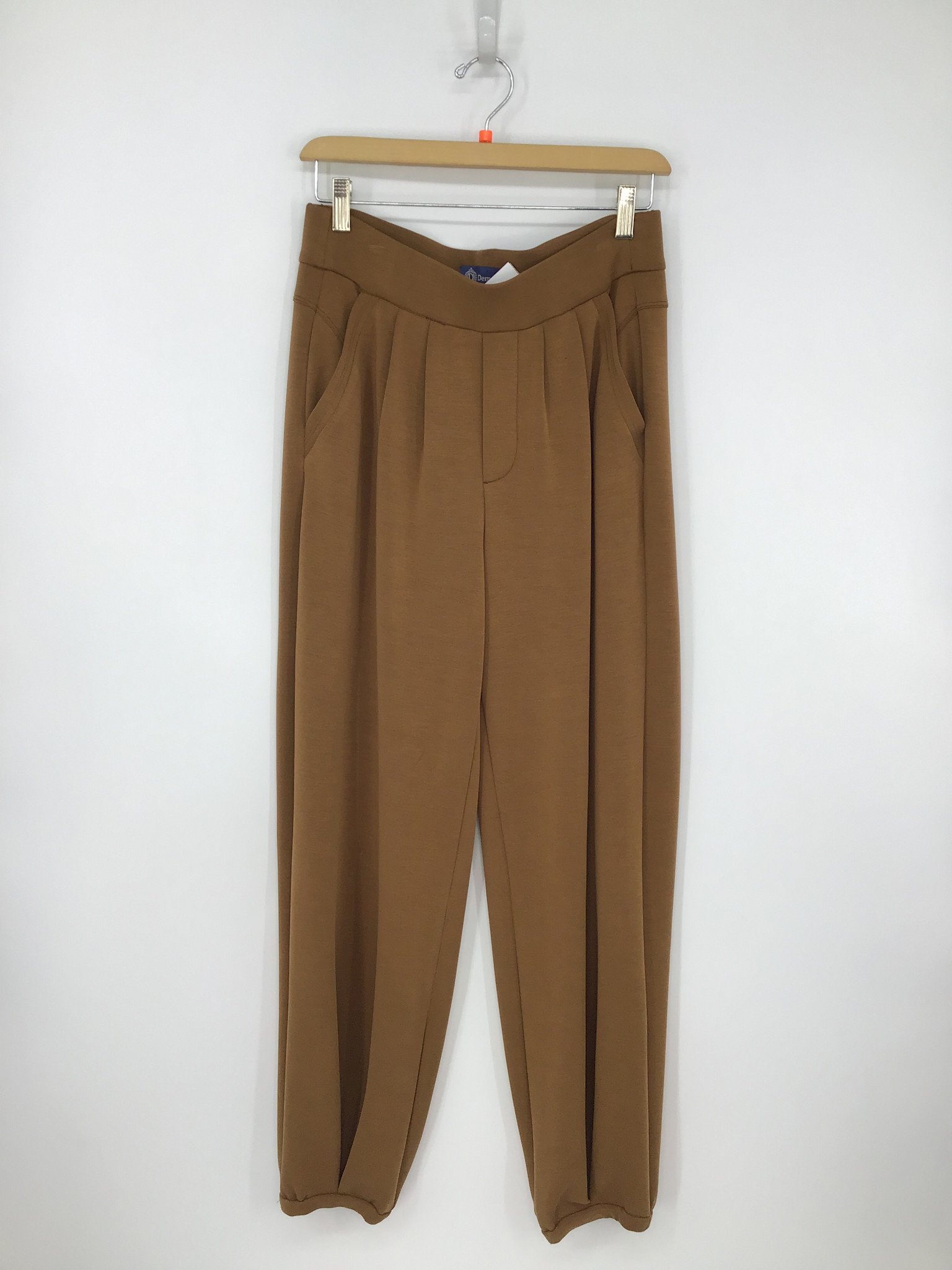 Democracy Nutmeg 28/12” “AB” Leisure Skyrise Pleated Pull On Jogger