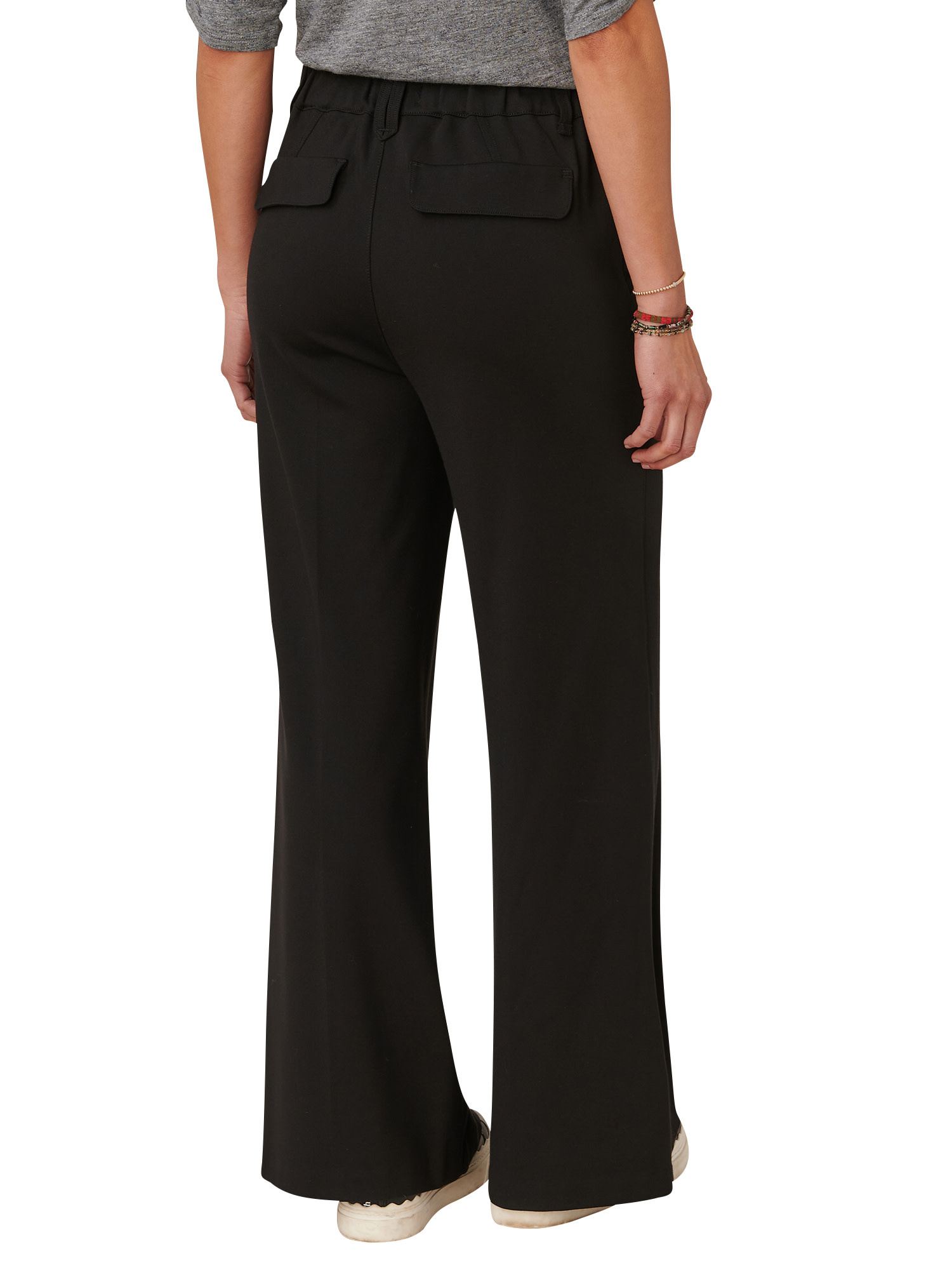 Democracy Black 30/25" "AB" Leisure High Rise Patch Pocket Utlity Wide Leg