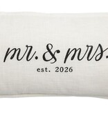 Mudpie Lumbar Mr. & Mrs. 2026.