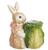 Mudpie Cabbage Bunny Taper Holder.