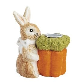 Mudpie Carrot Bunny Taper Holder.