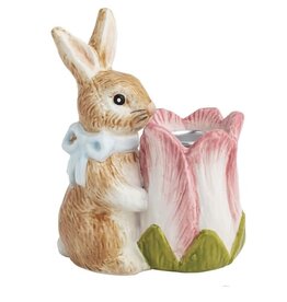 Mudpie Tulip Bunny Taper Holder.