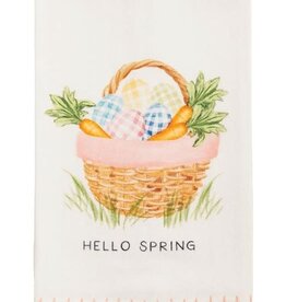 Mudpie Hello Spring Trim Towels