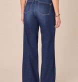 Democracy Blue/Indigo 32/22” “AB” Solution Skyrise Repreve Double Side Seam Wide Leg