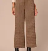 Democracy Brown Multi 27/22” “AB” Leisure Skyrise Wide Leg Pull On W/ Side Panel