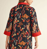 Jodifl Black Boho Floral Shift Dress