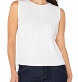 Liverpool Los Angeles sleeveless crew neck knit top