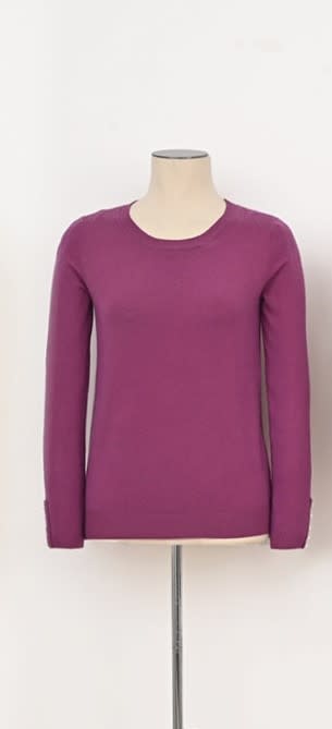 Molly Bracken Dark Purple Ladies Knitted Sweater