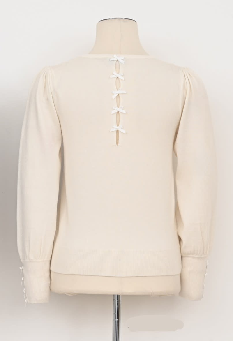 Molly Bracken Offwhite Ladies Knitted Sweater