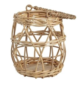 Mudpie Open Weave Woven Lantern.