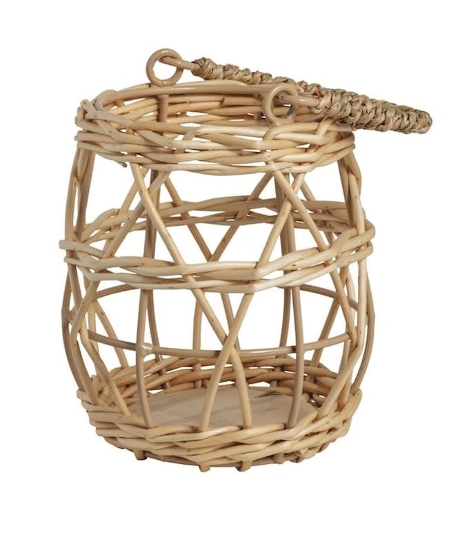 Mudpie Open Weave Woven Lantern.