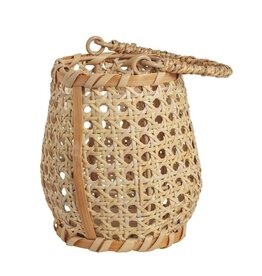 Mudpie Cane Woven Lantern.
