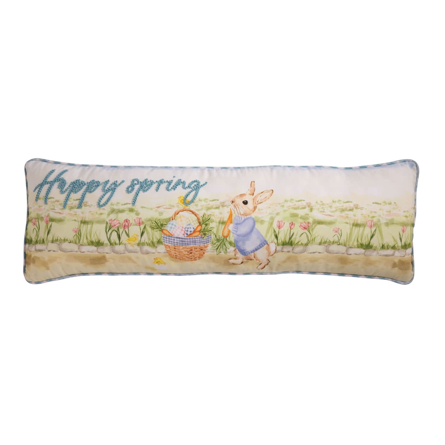 Mudpie Easter Scene Long Pillow.