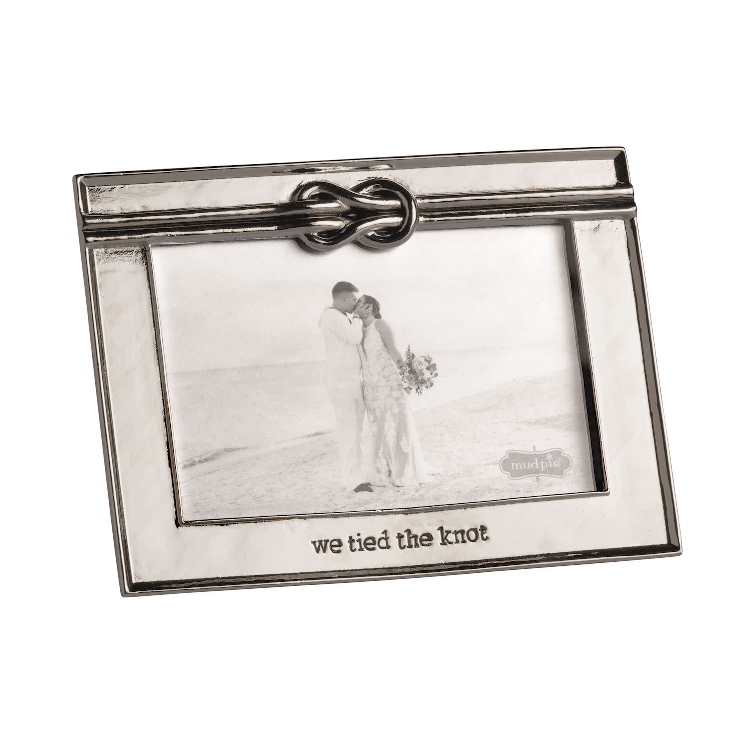 Mudpie Metal Tied The Knot Wedding Frame.