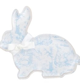 Mudpie Laying Down Toile Acrylic Bunny Sitter.