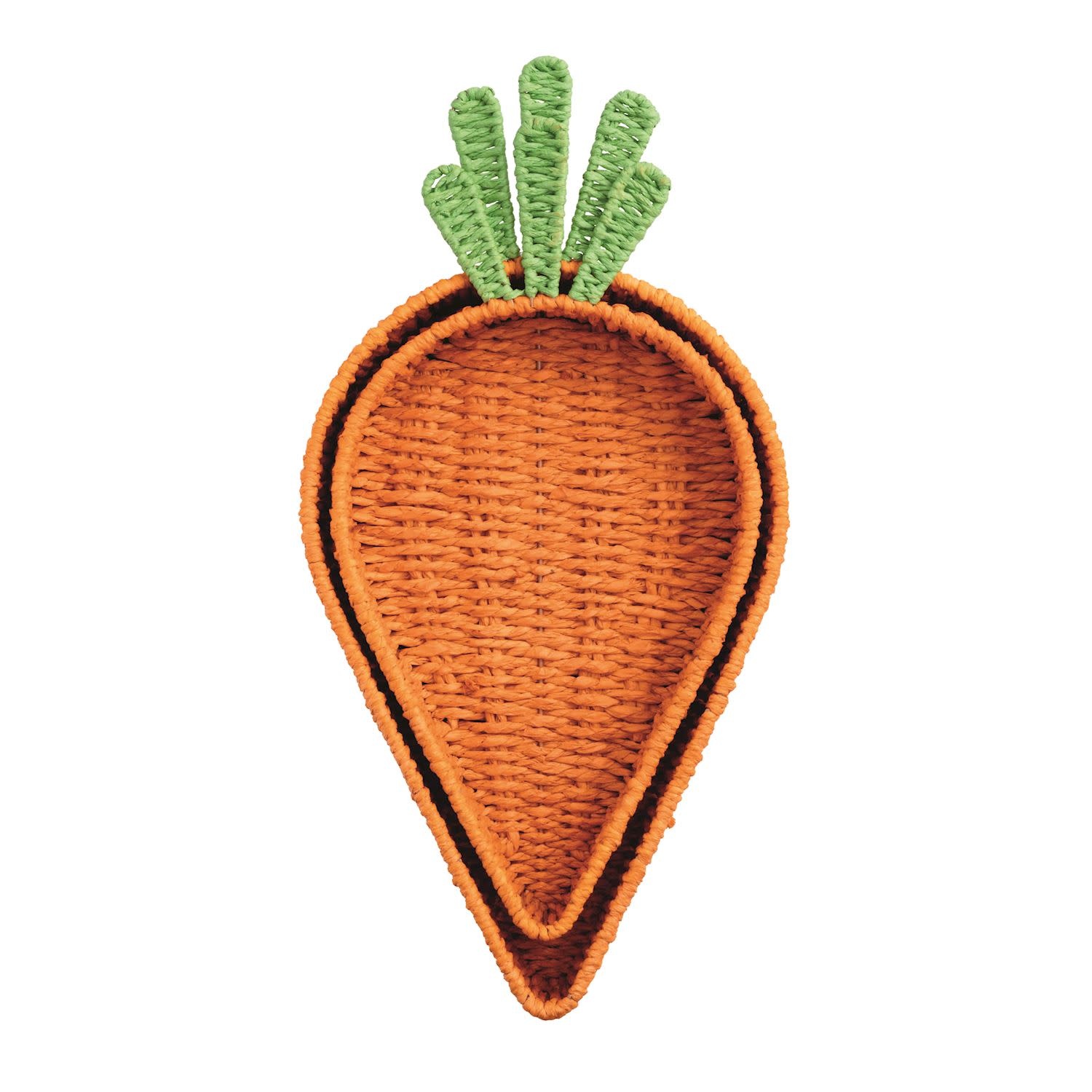 Mudpie Woven Carrot Tray Set.