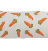 Mudpie Carrot Embroidery Long Pillow.