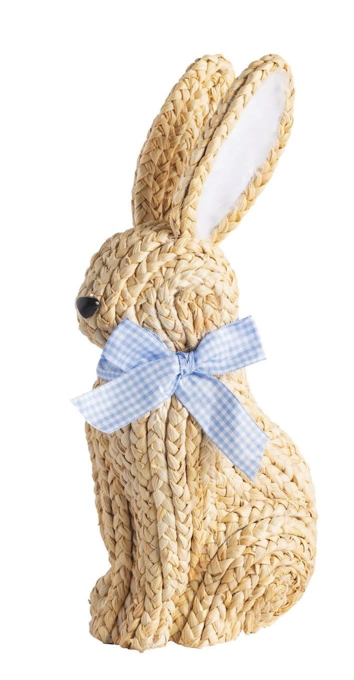 Mudpie Blue Woven Bunny Sitter.